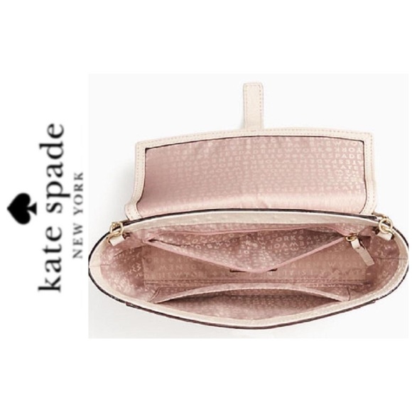NWT Kate spade leather gold chain bag beige - Picture 5 of 7